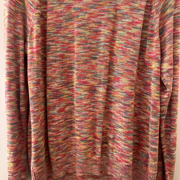 Old Navy Pink Rainbow Bohemian Scoop Neck Sweater, XL - Picture 9 of 10